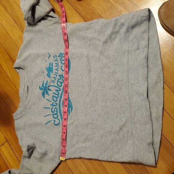 Disney Cruise Line Crewneck Sweater. Light Grey. Textured. Bahamas. Size M. - Picture 8 of 10